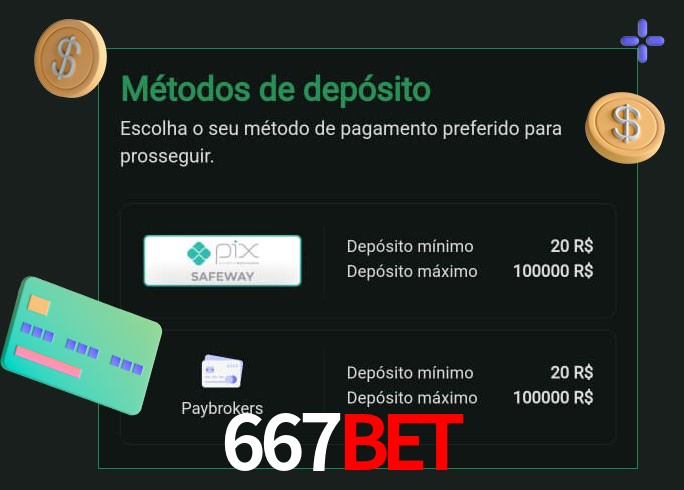O cassino 667BETbet oferece uma grande variedade de métodos de pagamento